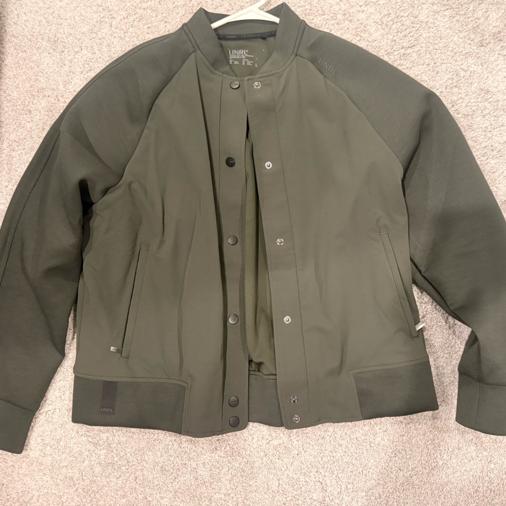 UNRL Women’s Dark Olive Bomber Jacket